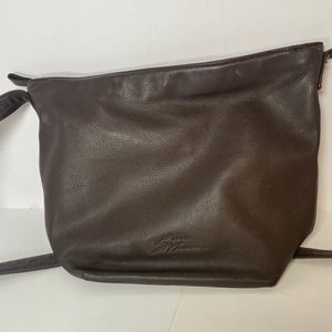 Stone Mountain Crossbody Leather Brown Purse Medium Sized Lined READ